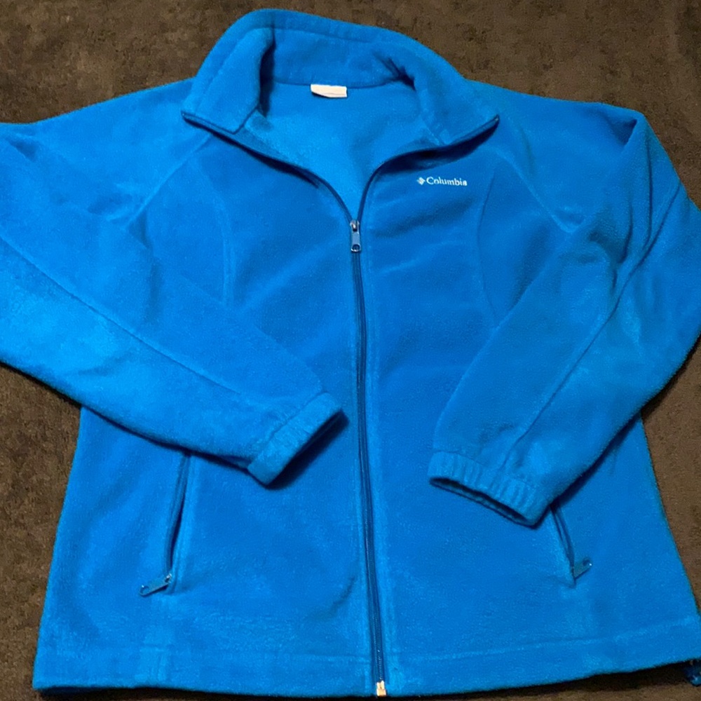 EUC Bright blue women’s L Columbia fleece